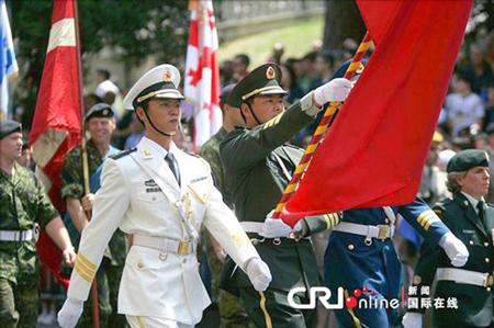 中國儀仗隊參加俄羅斯閱兵，展現(xiàn)軍威與友誼的壯麗畫卷，中俄友誼見證，中國儀仗隊參加俄羅斯閱兵，壯麗畫卷展現(xiàn)軍威與深情友誼
